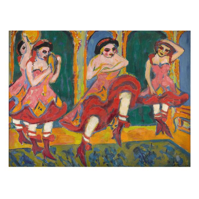 Prints modern Ernst Ludwig Kirchner - Czardas Dancers
