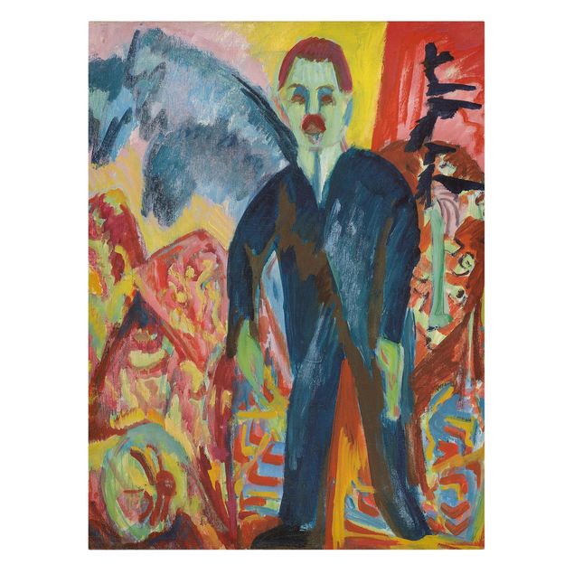 Abstract canvas wall art Ernst Ludwig Kirchner - The Hospital Attendant