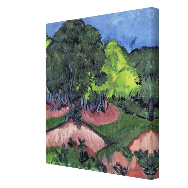 Canvas art Ernst Ludwig Kirchner - Landscape with Chestnut Tree
