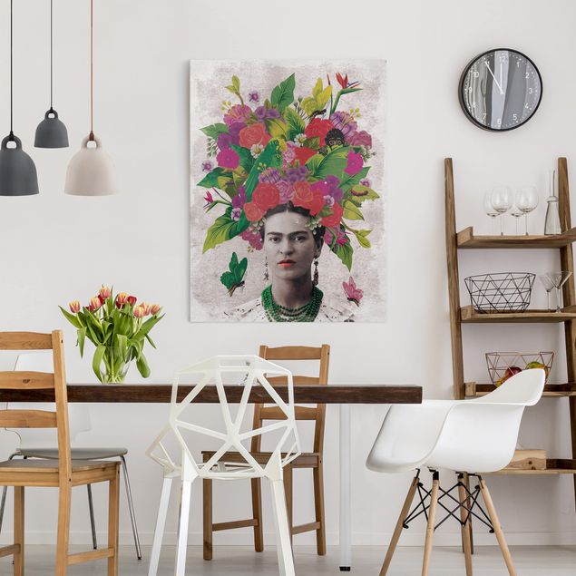 Art posters Frida Kahlo - Flower Portrait