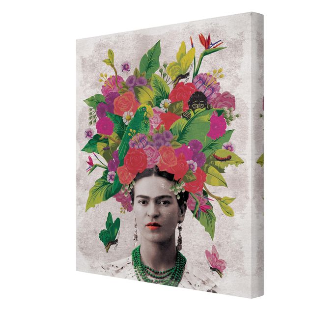 Frida Kahlo art Frida Kahlo - Flower Portrait