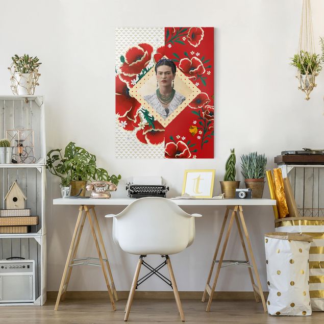 Poppy canvas Frida Kahlo - Poppies