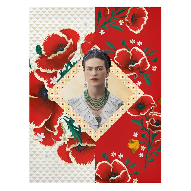Canvas art Frida Kahlo - Poppies