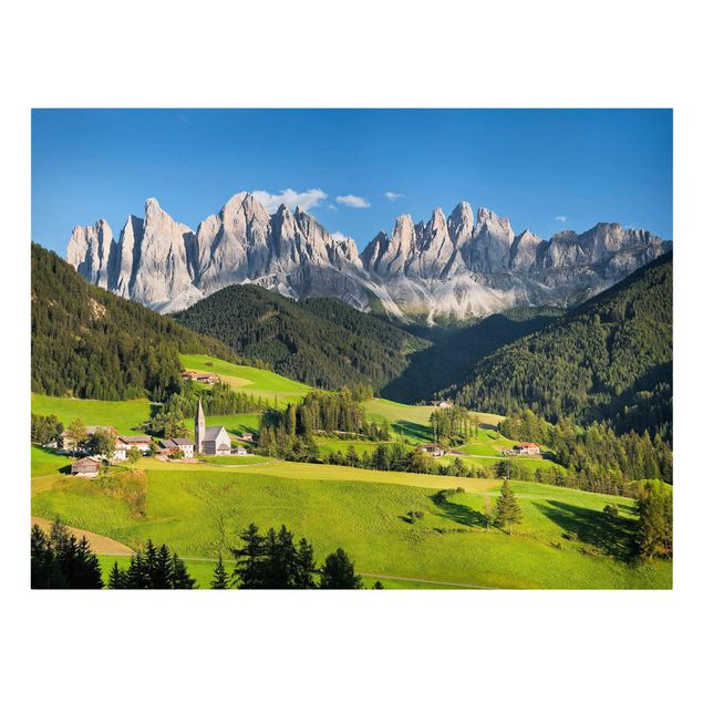 Mountain canvas wall art Odle In South Tyrol