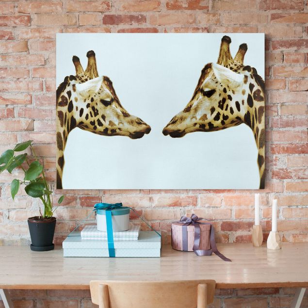 Giraffe art Giraffes In Love