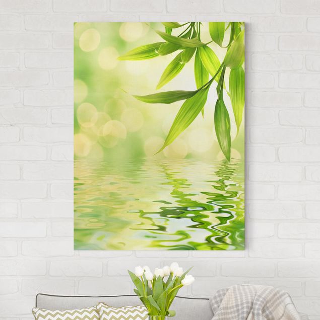 Canvas prints grasses Green Ambiance I