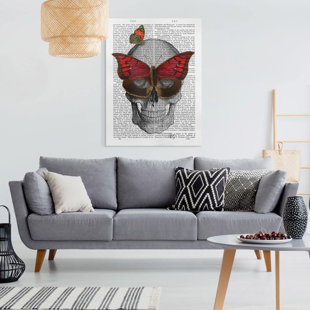 Butterfly canvas Scary Reading - Butterfly Mask