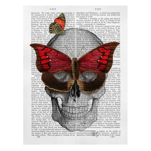 Prints quotes Scary Reading - Butterfly Mask