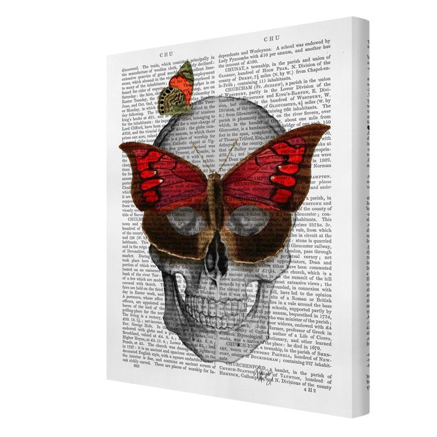 Modern art prints Scary Reading - Butterfly Mask
