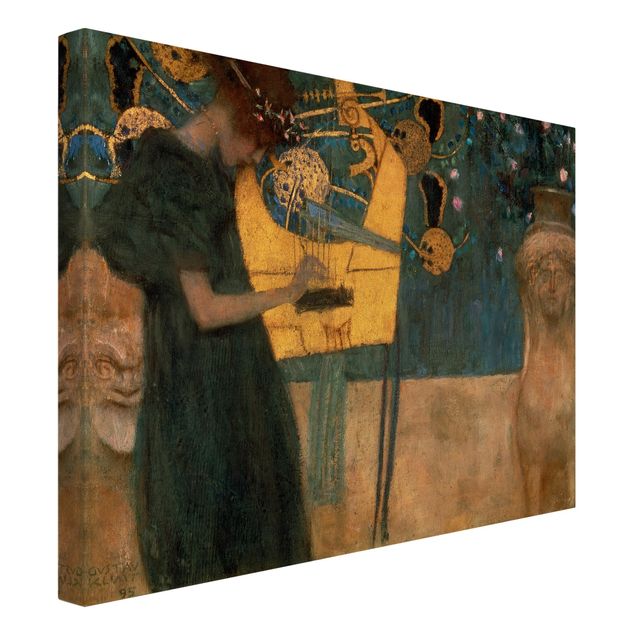 Dog canvas Gustav Klimt - Music