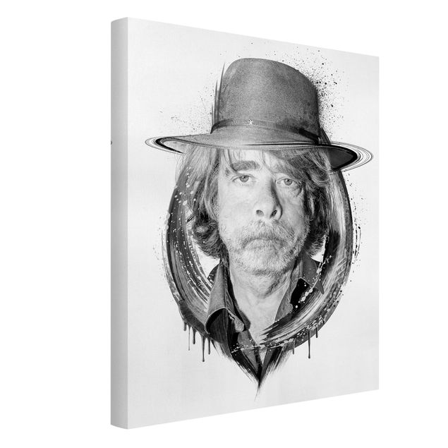 Portrait canvas prints Helge Schneider - Strassenkoeter - Viva Con Agua