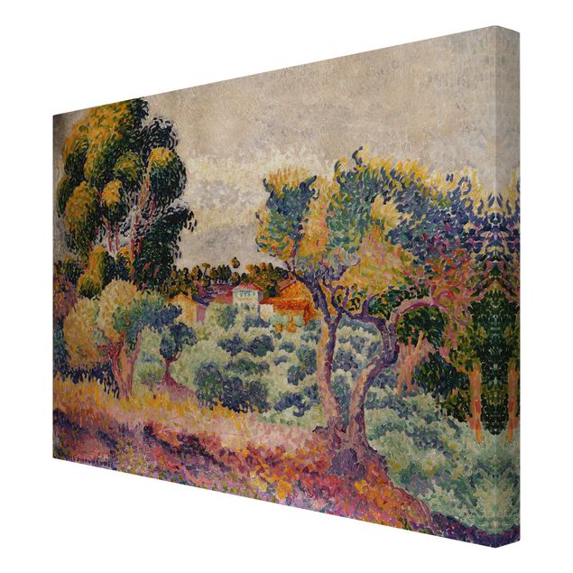 Canvas prints art print Henri Edmond Cross - Eucalyptus And Olive Grove