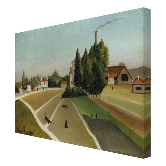 Modern art prints Henri Rousseau - Landscape With Factory