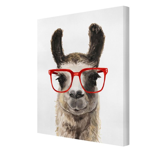Prints Hip Lama With Glasses II