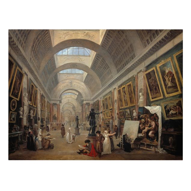 Canvas art Hubert Robert - The Equipment Project For The Large Gallery Of The Louvre
