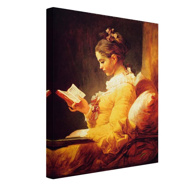 Art prints Jean Honoré Fragonard - Young Girl Reading