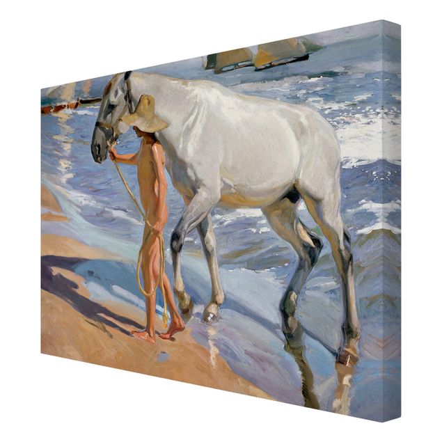 Beach prints Joaquin Sorolla - The Horse’S Bath