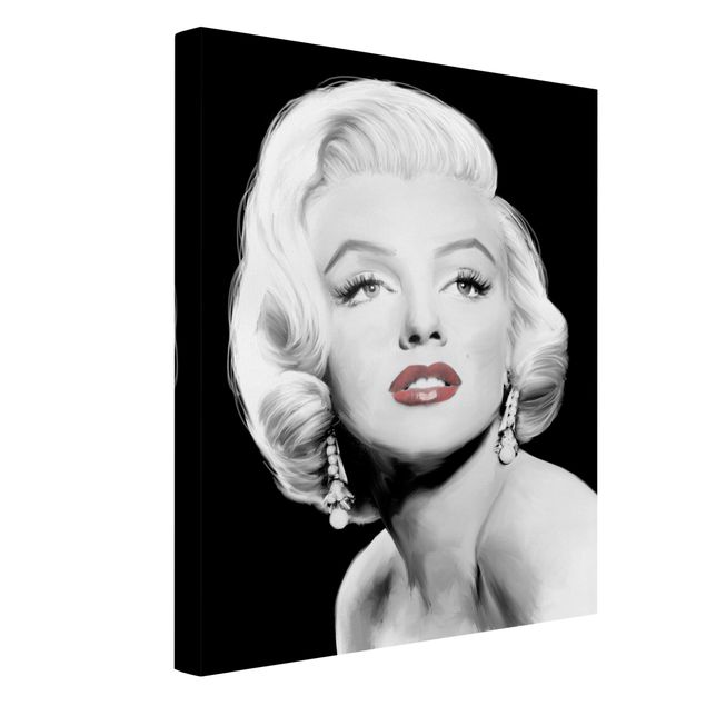 Retro prints Marilyn With Earrings