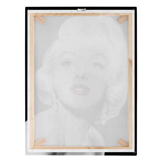 Canvas prints Marilyn With Earrings