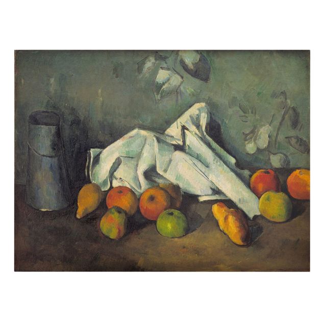 Canvas art Paul Cézanne - Still Life With Milk Can And Apples