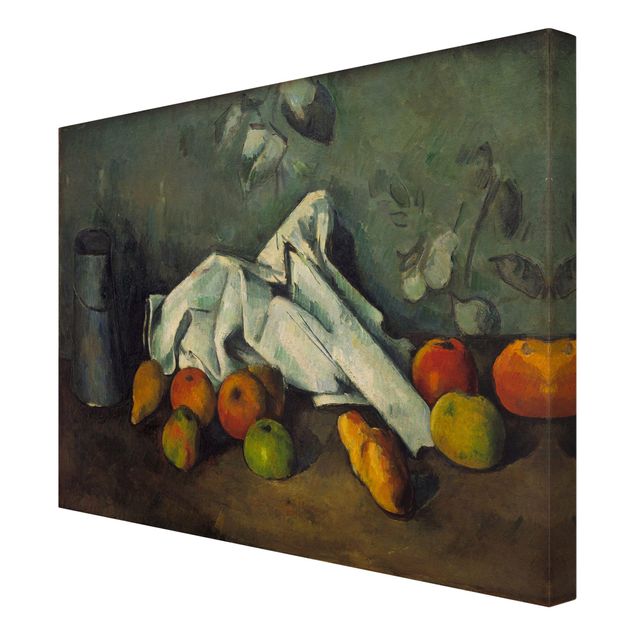 Canvas art prints Paul Cézanne - Still Life With Milk Can And Apples