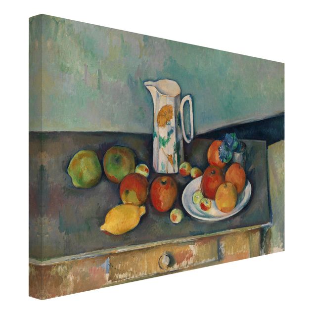 Art styles Paul Cézanne - Still Life With Milk Jug And Fruit