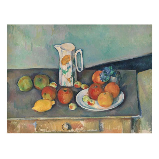 Art prints Paul Cézanne - Still Life With Milk Jug And Fruit