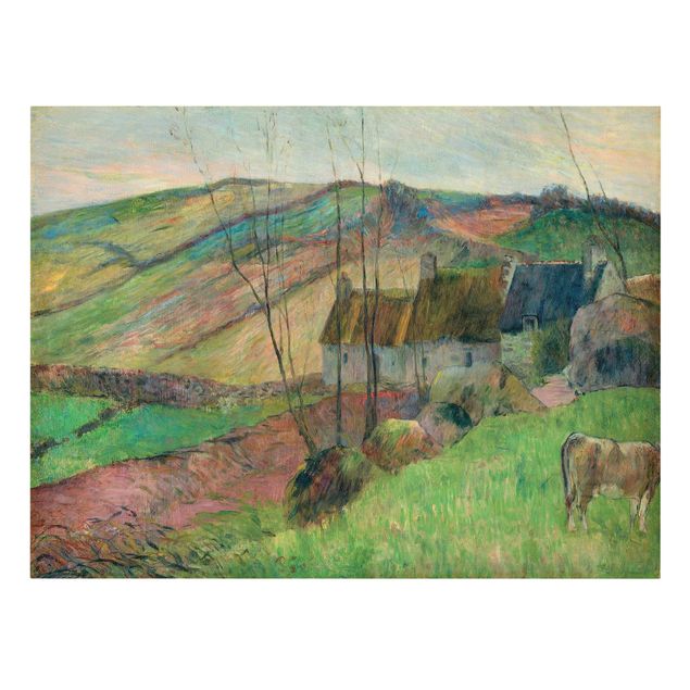 Mountain wall art Paul Gauguin - Cottages On The Side Of Montagne Sainte-Marguerite