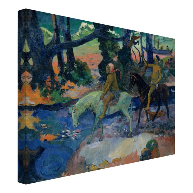 Canvas horse Paul Gauguin - Escape, The Ford
