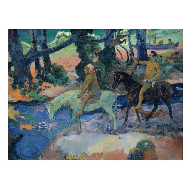 Dog canvas Paul Gauguin - Escape, The Ford