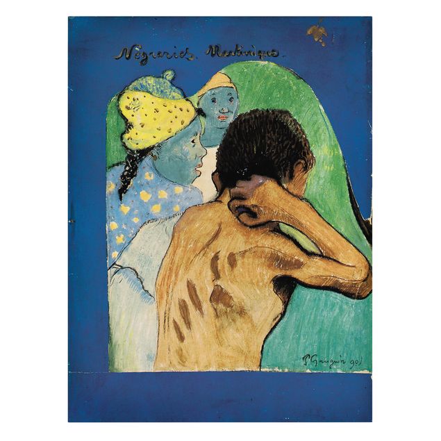 Canvas prints art print Paul Gauguin - Nègreries Martinique