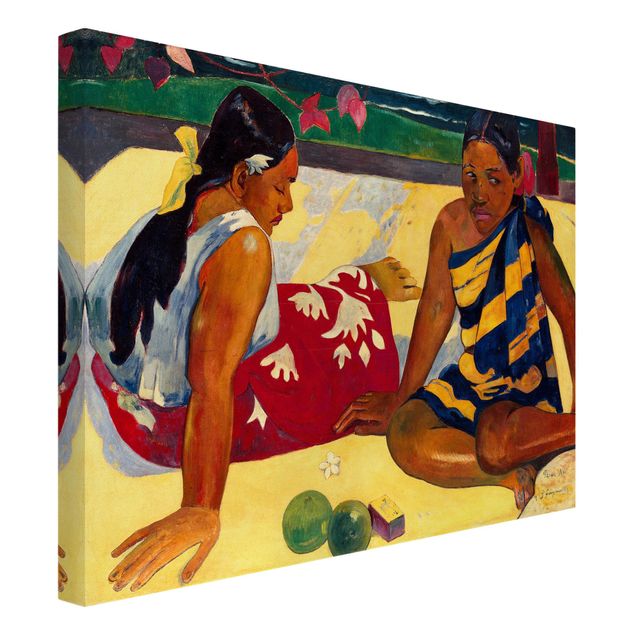 Art posters Paul Gauguin - Parau Api (Two Women Of Tahiti)