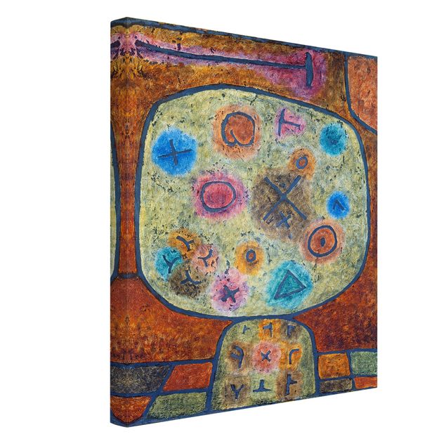 Canvas prints art print Paul Klee - Flowers in Stone