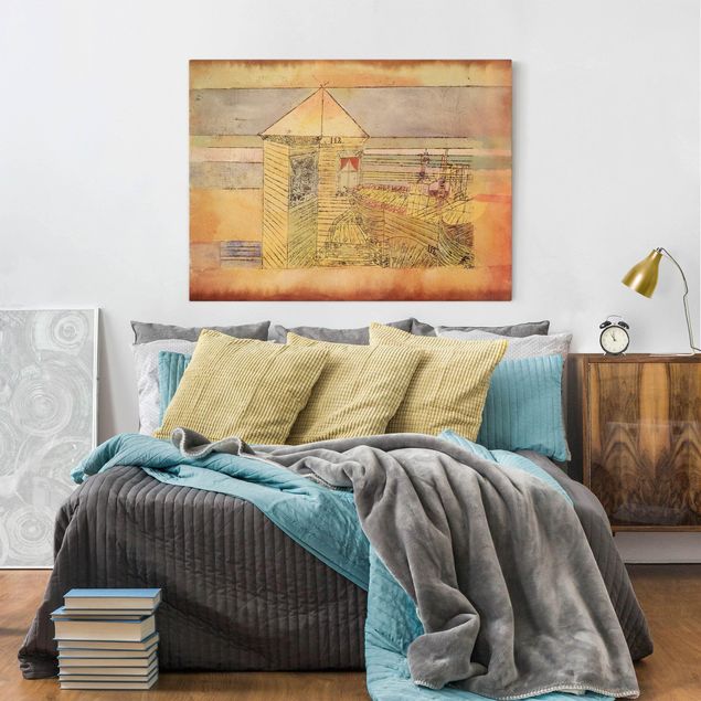 Canvas art Paul Klee - Wonderful Landing, Or '112!'