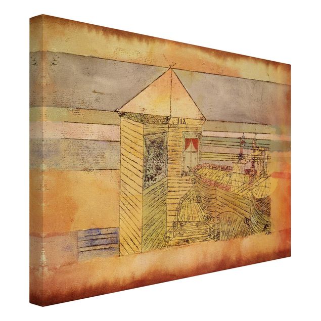 Canvas art prints Paul Klee - Wonderful Landing, Or '112!'
