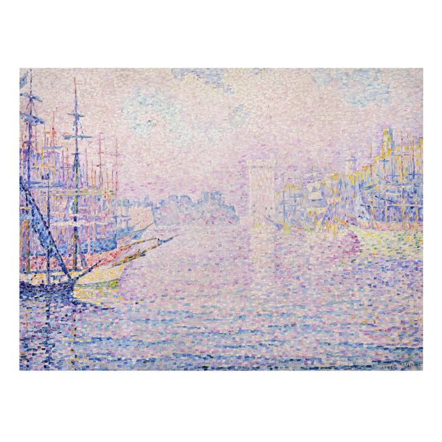 Art prints Paul Signac - The Port Of Marseille, Morning Mist