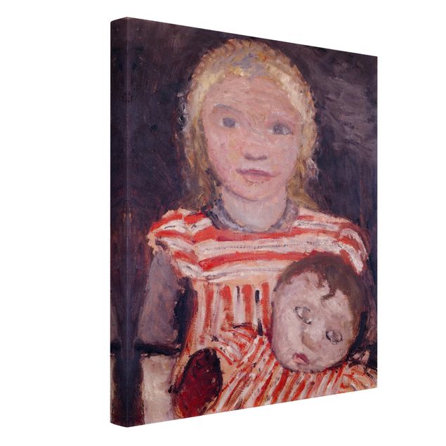 Canvas art Paula Modersohn-Becker - Girl with Doll
