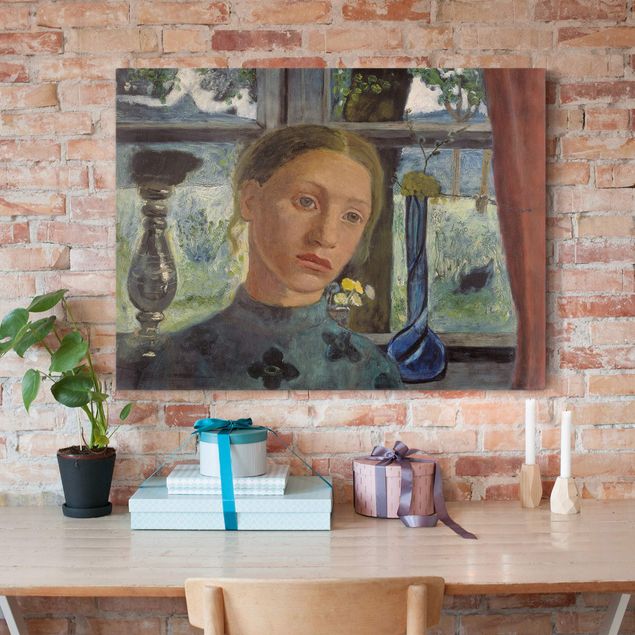 Expressionism Paula Modersohn-Becker - Girl'S Head In Front Of A Window