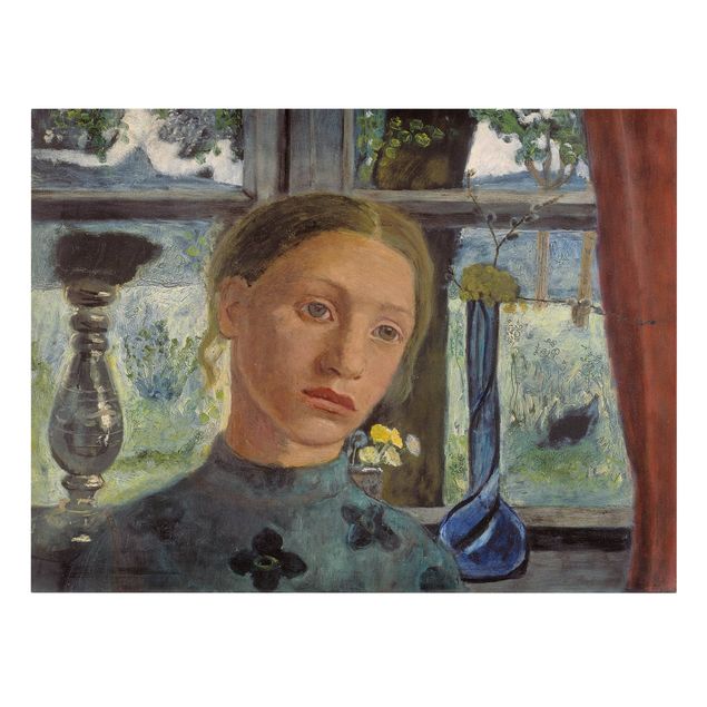 Art prints Paula Modersohn-Becker - Girl'S Head In Front Of A Window