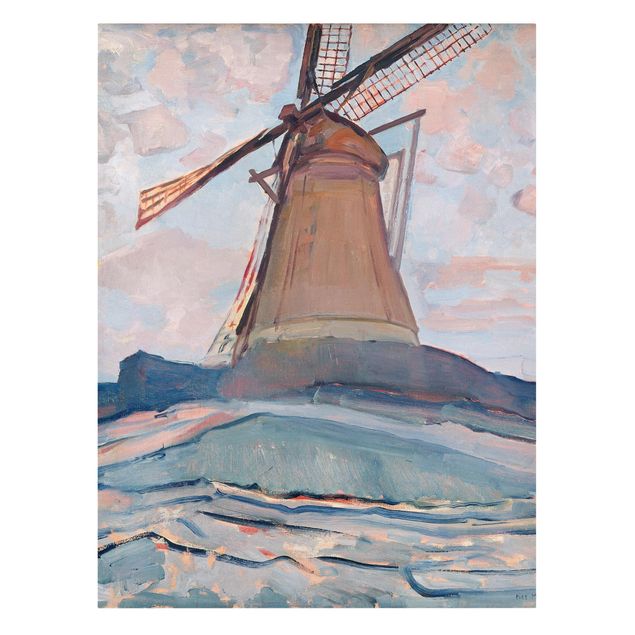Art posters Piet Mondrian - Windmill