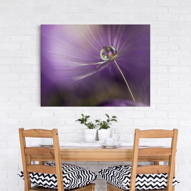 Flower print Dandelion In Violet