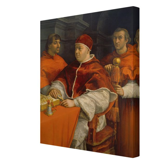 Canvas prints art print Raffael - Portrait of Pope Leo X