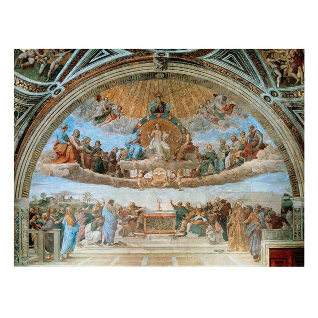 Canvas art Raffael - Disputation Of The Holy Sacrament
