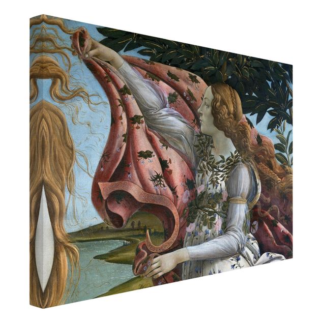Art posters Sandro Botticelli - The Birth Of Venus. Detail: Flora