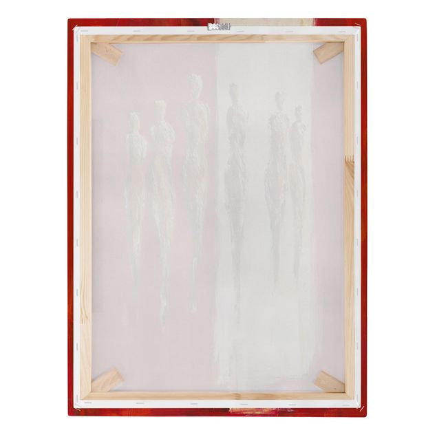 Canvas prints Six Figures In Red