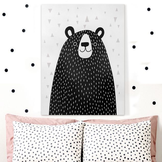 Nursery decoration Zoo With Patterns - Bear