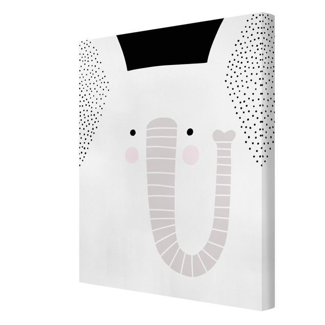 Child wall art Zoo With Patterns - Elephant