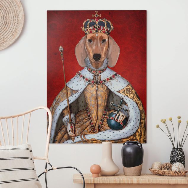 Kitchen Animal Portrait - Dachshund Queen