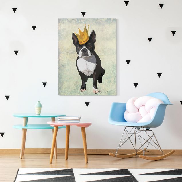 Dog canvas Animal Portrait - Terrier King
