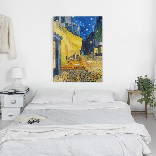 Paintings of impressionism Vincent van Gogh - Café Terrace at Night